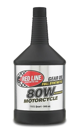 Red Line Oil 42704 80W Motorcycle Gear Oil Synthetic With Shockproof 1 Quart Red Line Oil - Truck Part Superstore