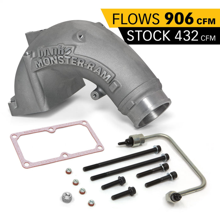 Banks Power 42788 Monster-Ram Intake System W/Fuel Line-2007-18 Dodge/RAM 6.7L; 3.5in.; Natural - Truck Part Superstore