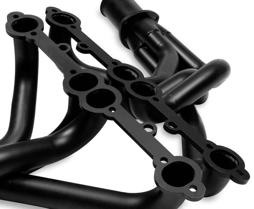 Flowtech 43001FLT Long Tube Headers; 1-5/8 in. Primary Tube; 3 in. Collector; Black Finish; - Truck Part Superstore
