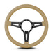 Lokar 43109 Lecarra Mark 4 Elegante Steering Wheel; Tan; Black Spokes; 14 in. Standard Grip; - Truck Part Superstore