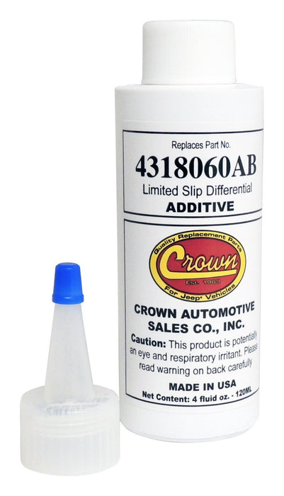 Crown Automotive Jeep Replacement 4318060AB Limited Slip Differential Fluid Additive; 4 oz. Bottle; 36 Bottles Per Case; - Truck Part Superstore