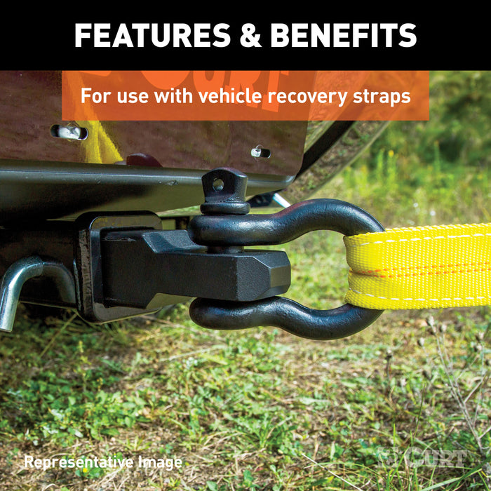 CURT 45831 D-Ring Shackle Mount (2-1/2in. Shank) - Truck Part Superstore