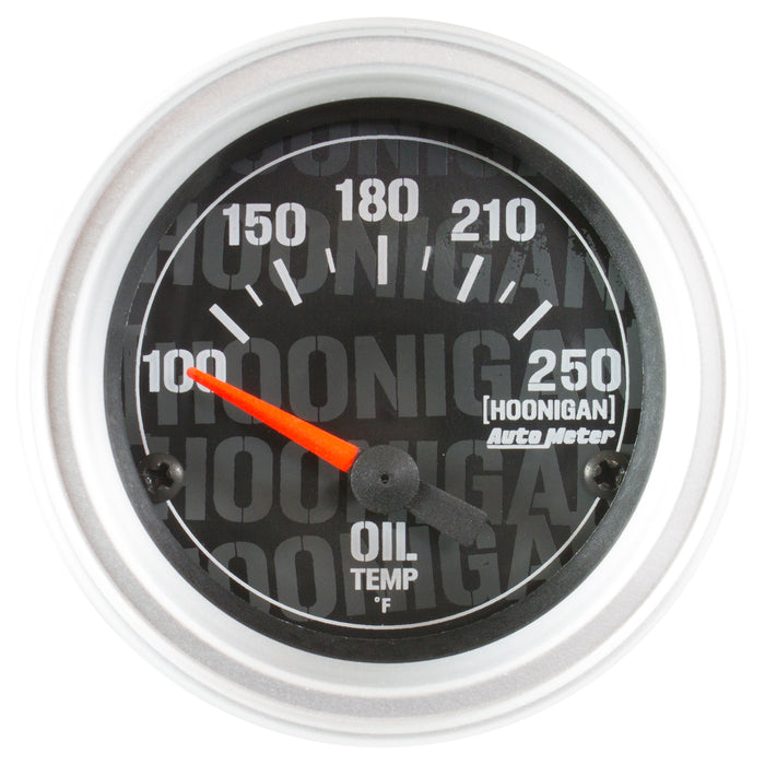 AutoMeter 4347-09000 GAUGE; OIL TEMP; 2 1/16in.; 100-250deg.F; ELECTRIC; HOONIGAN - Truck Part Superstore