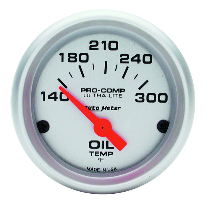AutoMeter 4348 GAUGE; OIL TEMP; 2 1/16in.; 140-300deg.F; ELECTRIC; ULTRA-LITE - Truck Part Superstore