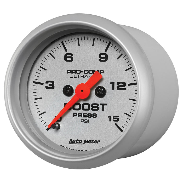 AutoMeter 4350 GAUGE; BOOST; 2 1/16in.; 15PSI; DIGITAL STEPPER MOTOR; ULTRA-LITE - Truck Part Superstore