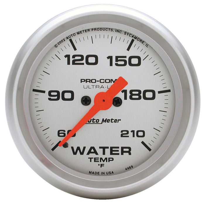 AutoMeter 4369 GAUGE; LOW WATER TEMP; 2 1/16in.; 60-210deg.F; DIGITAL STEPPER MOTOR; ULTRA-LITE - Truck Part Superstore