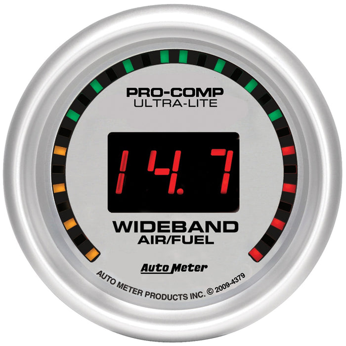 AutoMeter 4379 GAUGE; AIR/FUEL RATIO-WIDEBAND; STREET; 2 1/16in.; 10:1-17:1; DIGITAL; ULTRA-LIT - Truck Part Superstore