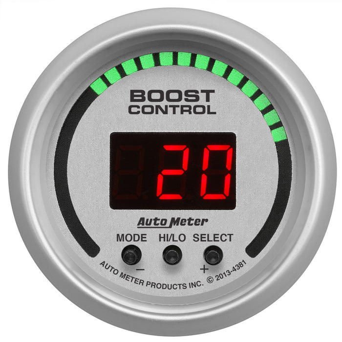 AutoMeter 4381 GAUGE; BOOST CONTROLLER; 2 1/16in.; 30INHG-30PSI; INCL. SOLENOID; DIGITAL; UL - Truck Part Superstore