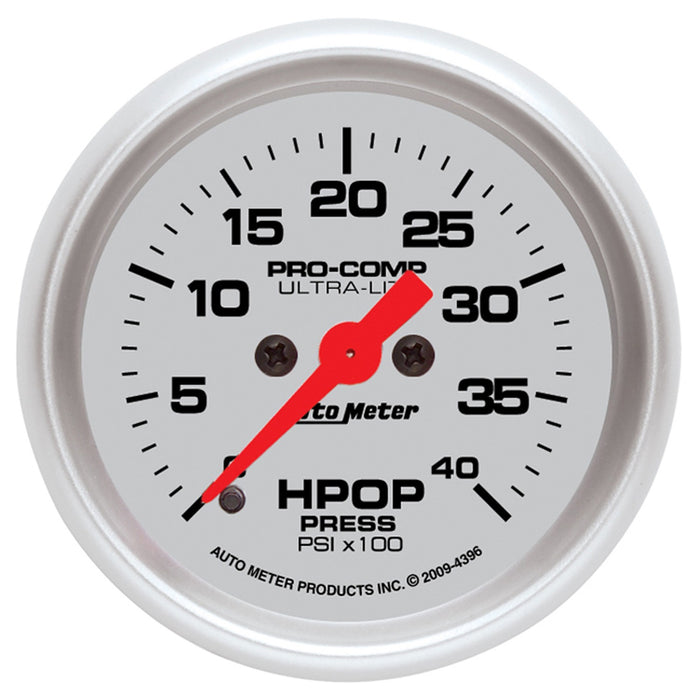 AutoMeter 4396 GAUGE; HIGH PRESS OIL PUMP; 2 1/16in.; 4KPSI; DIGITAL STEPPER MOTOR; ULTRA-LITE - Truck Part Superstore