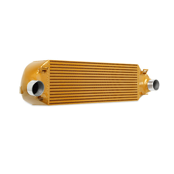 Mishimoto MMINT-FOST-13KPGD Ford Focus ST Intercooler Kit, 2013-2018, Gold Cooler, Polished Pipes - Truck Part Superstore