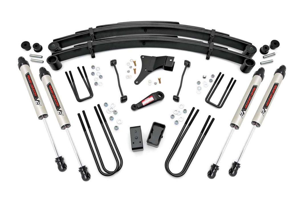 Rough Country 49470 4 Inch Suspension Lift Kit V2 Monotube Shocks 99 Ford F-250/F-350 Super Duty Rough Country - Truck Part Superstore