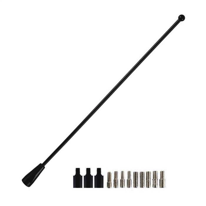 Metra Electronics 44-SHSH Lack Steel Antenna Mast; 8 in.; Roof Or Fender Mount; - Truck Part Superstore