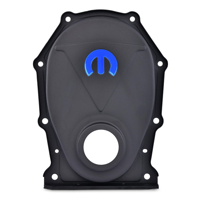 ProForm 440-219 MOPAR Omega M Emblem Timing Chain Cover Black Crinkle Finish Proform - Truck Part Superstore