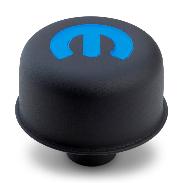 ProForm 440-754 Steel Push-In Air Breather Cap Black Crinkle Finish Recessed Blue Mopar Emblem Proform - Truck Part Superstore