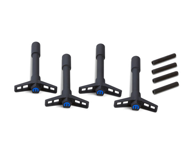 ProForm 440-756 Engine Valve Cover Wing Nuts Steel Black Mopar Logo 1/4-20 Thread 4 Pack Proform - Truck Part Superstore