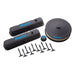 ProForm 440-758 Engine Dress-Up Kit Black Crinkle w/Blue MOPAR Logo Fits LA/Small Block Engine Proform - Truck Part Superstore
