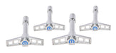 ProForm 440-902 Engine Valve Cover Wing Nuts Steel Chrome Mopar Logo 1/4-20 Thread 4 Pack Proform - Truck Part Superstore