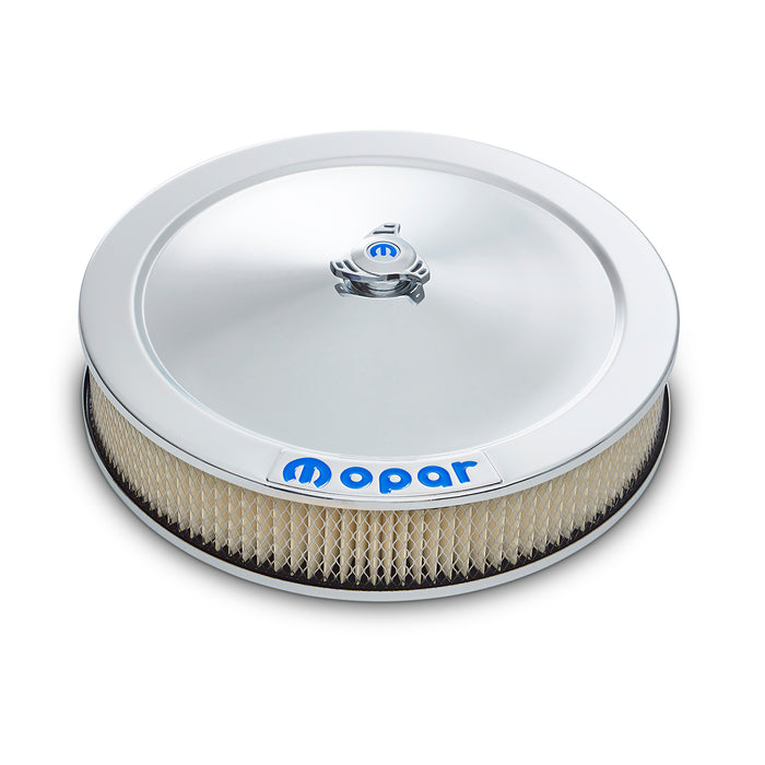 ProForm 440-906 Carburetor Air Cleaner Kit 14 Inch Diameter Blue MOPAR Emblem Chrome Proform - Truck Part Superstore