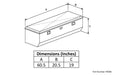 Owens Products 44008 Truck Tool Box Garrison Series Low-Profile Chest / 60 Inch Slanted Sides / Diamond Tread Aluminum / Bright Polished / Owens Products - Truck Part Superstore