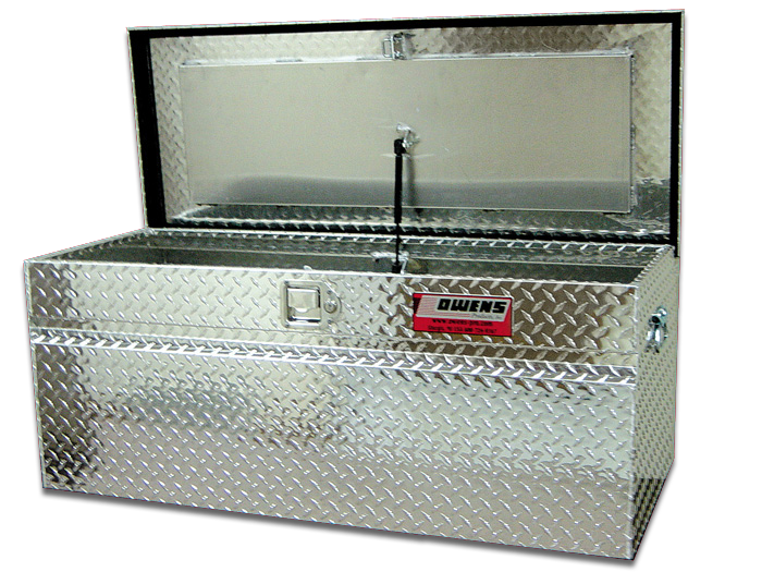 Owens Products 44029 Truck Tool Box Garrison Series Utility Chest / 46.5 Inch / Diamond Tread Aluminum / Bright Polished / Owens Products - Truck Part Superstore