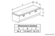 Owens Products 44029 Truck Tool Box Garrison Series Utility Chest / 46.5 Inch / Diamond Tread Aluminum / Bright Polished / Owens Products - Truck Part Superstore