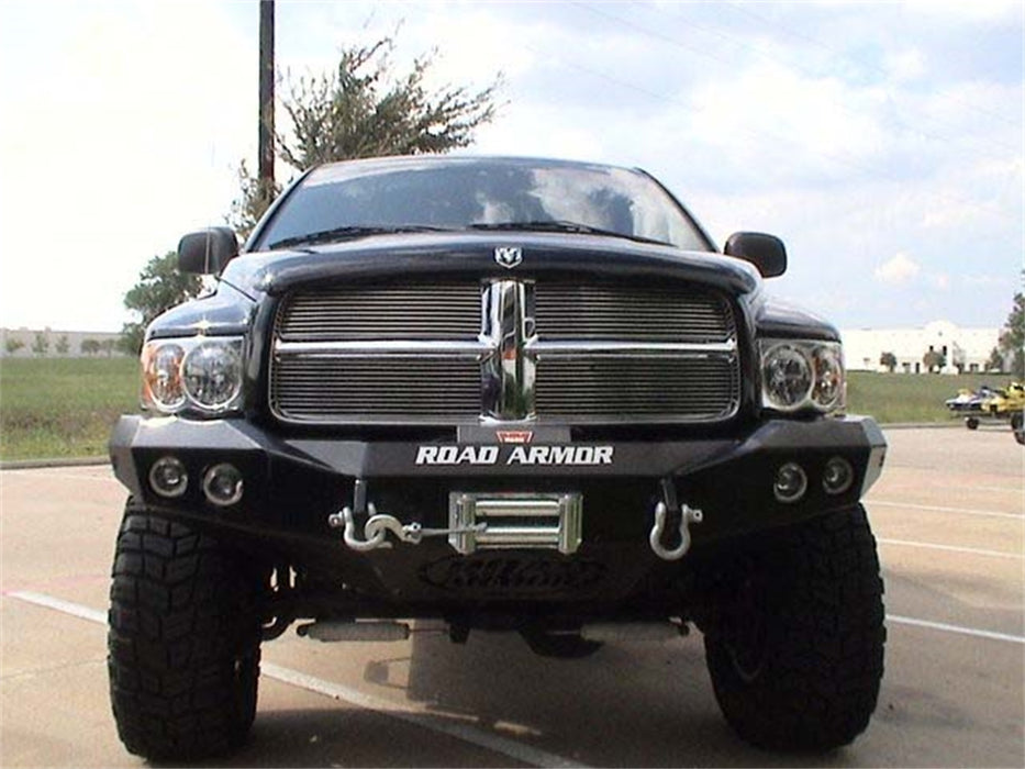 Road Armor 44030B Stealth Winch Front Bumper; Steel; Satin Black; - Truck Part Superstore