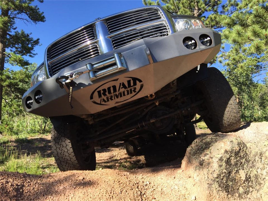 Road Armor 44030B Stealth Winch Front Bumper; Steel; Satin Black; - Truck Part Superstore
