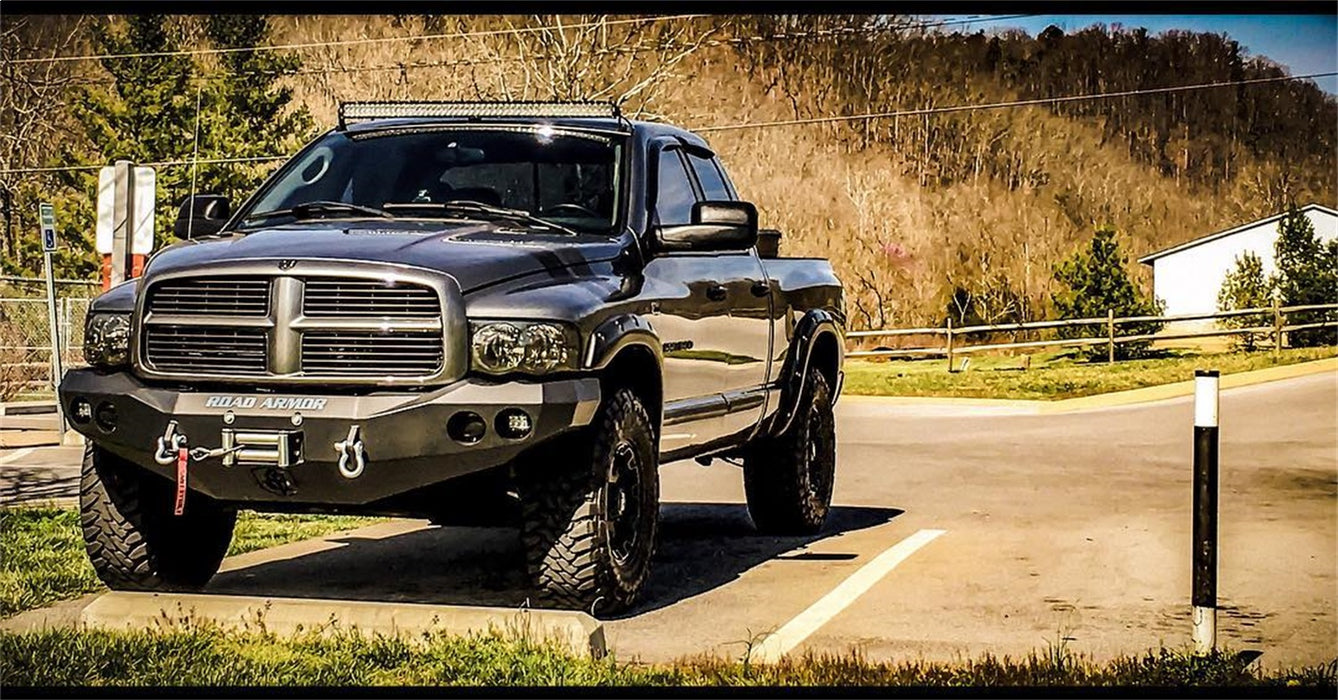 Road Armor 44030B Stealth Winch Front Bumper; Steel; Satin Black; - Truck Part Superstore