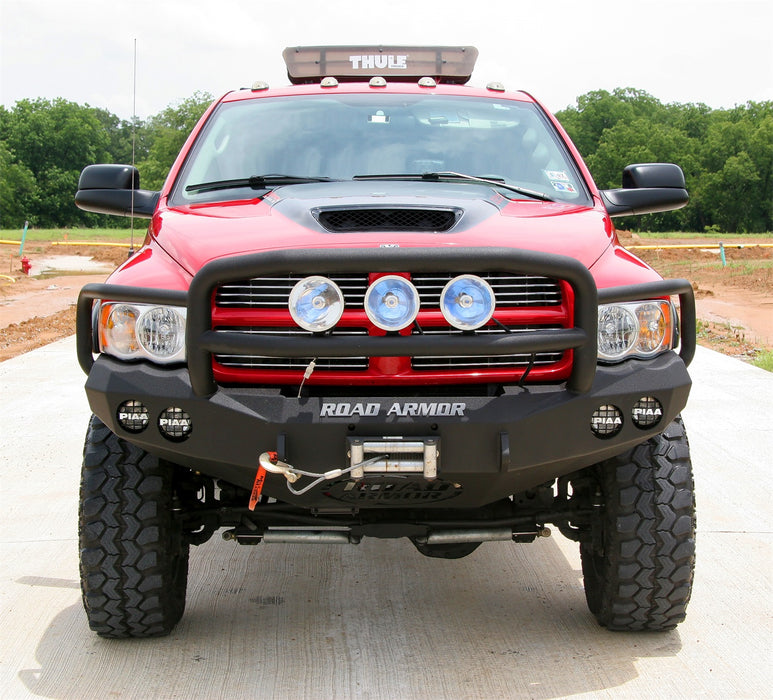 Road Armor 44035B Stealth Winch Front Bumper; Lonestar Guard; Satin Black; - Truck Part Superstore
