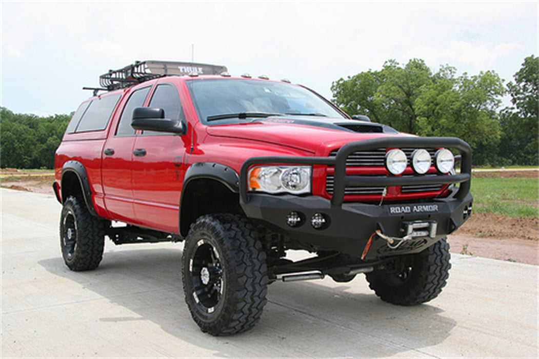 Road Armor 44035B Stealth Winch Front Bumper; Lonestar Guard; Satin Black; - Truck Part Superstore