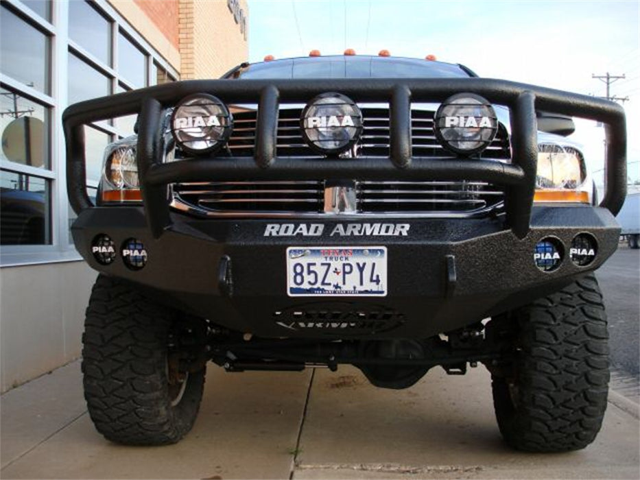 Road Armor 44062B Stealth Winch Front Bumper; Titan II Guard; Satin Black; - Truck Part Superstore