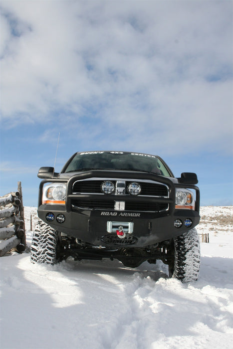 Road Armor 44065B Stealth Winch Front Bumper; Lonestar Guard; Satin Black; - Truck Part Superstore