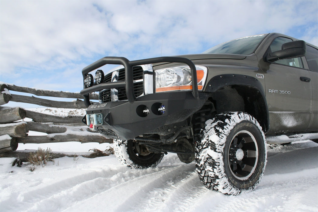 Road Armor 44065B Stealth Winch Front Bumper; Lonestar Guard; Satin Black; - Truck Part Superstore
