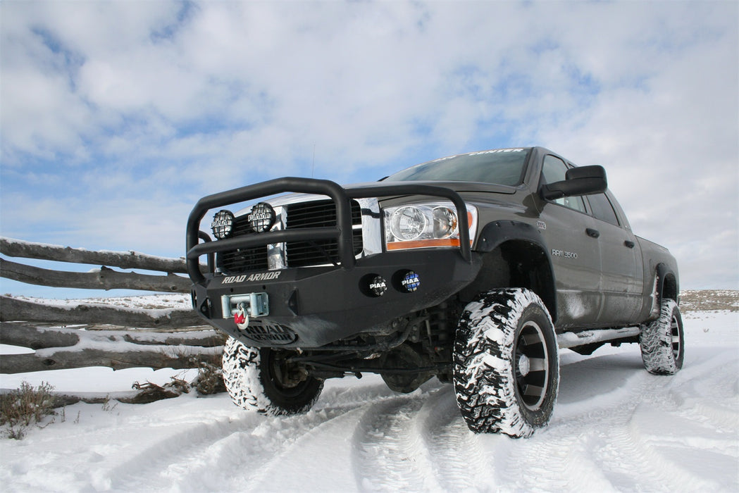 Road Armor 44065B Stealth Winch Front Bumper; Lonestar Guard; Satin Black; - Truck Part Superstore