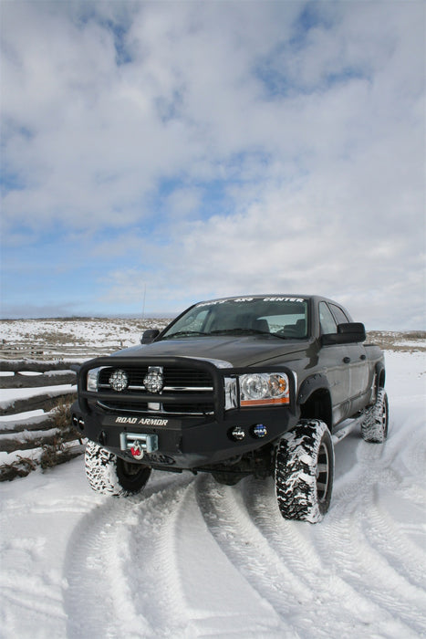 Road Armor 44065B Stealth Winch Front Bumper; Lonestar Guard; Satin Black; - Truck Part Superstore