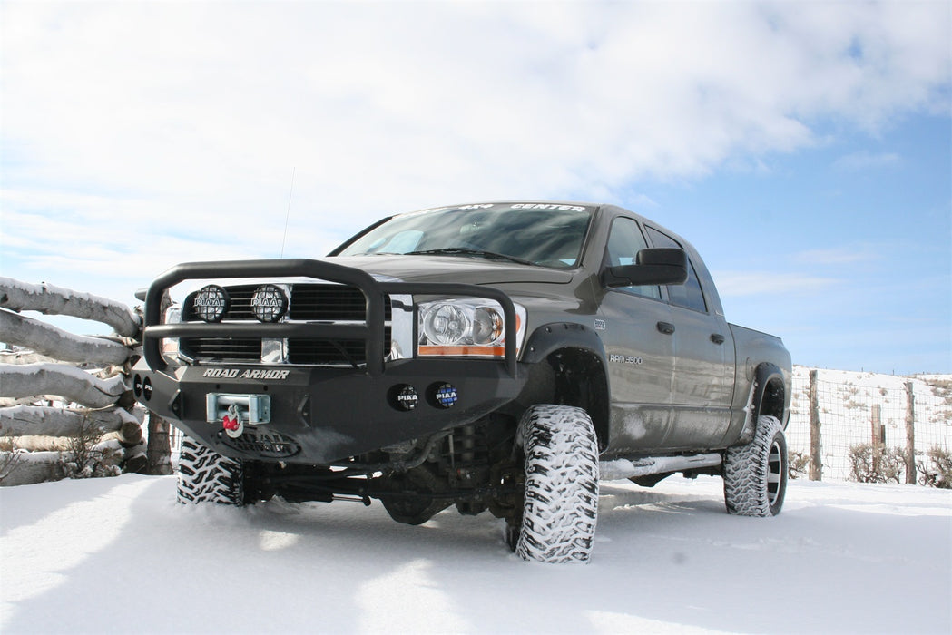 Road Armor 44065B Stealth Winch Front Bumper; Lonestar Guard; Satin Black; - Truck Part Superstore