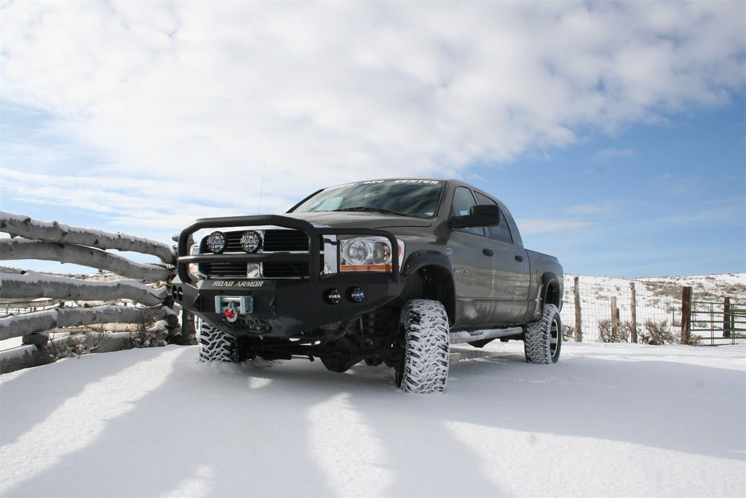 Road Armor 44065B Stealth Winch Front Bumper; Lonestar Guard; Satin Black; - Truck Part Superstore