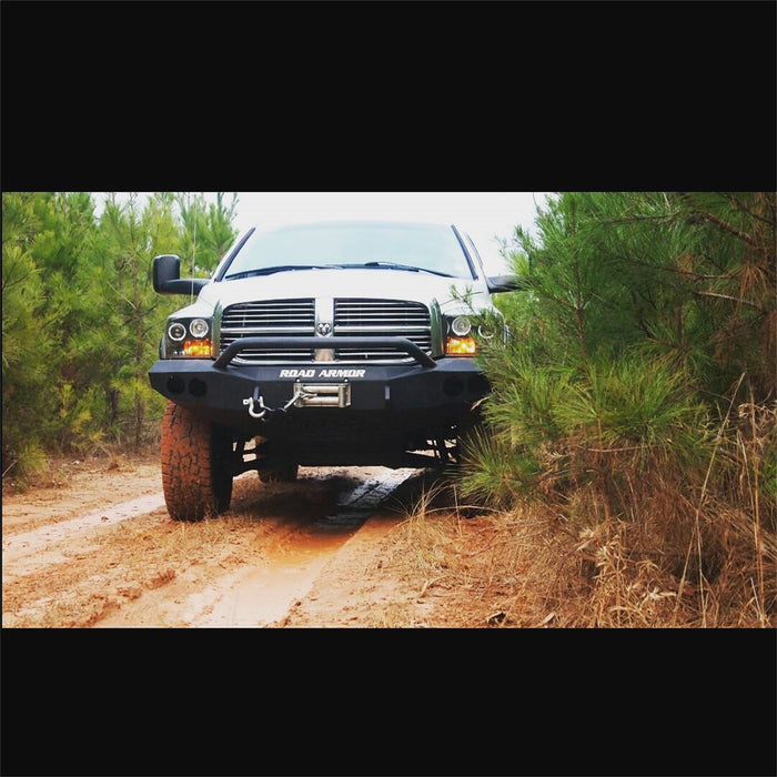Road Armor 44074B Stealth Winch Front Bumper; Pre-Runner Guard; Satin Black; - Truck Part Superstore