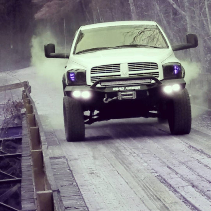 Road Armor 44074B Stealth Winch Front Bumper; Pre-Runner Guard; Satin Black; - Truck Part Superstore