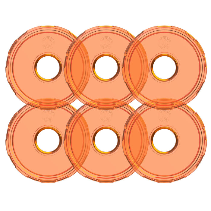 KC HiLiTES 4412 KC Cyclone 2.0 LED - Replacement Lens - Amber - 6-PK - Truck Part Superstore