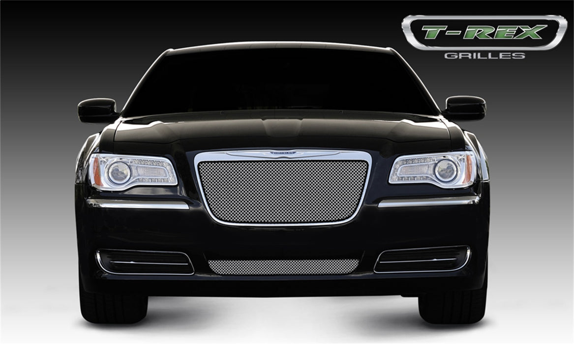 T-Rex Grilles 44433 Sport Series Grille; Small Mesh; Stainless Steel; Chrome; 1 Pc; Insert; - Truck Part Superstore