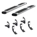 ARIES 4444002 6in. x 75in. Polish Stainless Oval Side Bars; Select Silverado; Tahoe; Sierra; Y - Truck Part Superstore