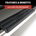 ARIES 4444003 6in. x 91in. Polished Stainless Oval Side Bars; Select Chevrolet and GMC Trucks - Truck Part Superstore