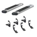ARIES 4444006 6in. x 53in. Polished Stainless Oval Side Bars; Select Chevy Silverado; GMC Sier - Truck Part Superstore
