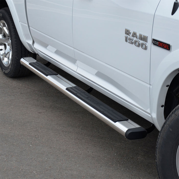 ARIES 4444014 6in. x 75in. Polished Stainless Oval Side Bars; Select Dodge Ram 1500 - Truck Part Superstore