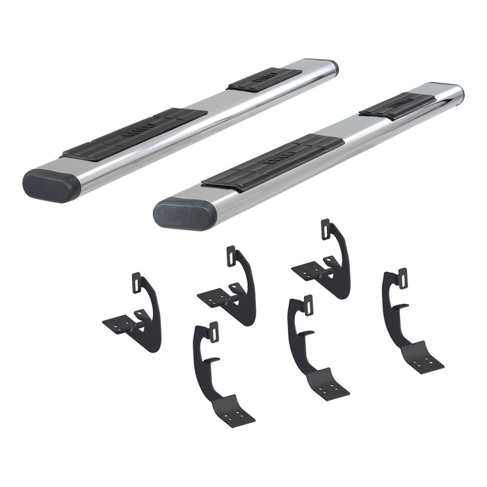ARIES 4444015 6in. x 85in. Polished Stainless Oval Side Bars; Select Dodge Ram 2500; 3500 - Truck Part Superstore