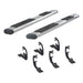 ARIES 4444016 6in. x 75in. Polished Stainless Oval Side Bars; Select Ford Expedition - Truck Part Superstore