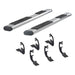 ARIES 4444016 6in. x 75in. Polished Stainless Oval Side Bars; Select Ford Expedition - Truck Part Superstore