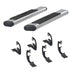 ARIES 4444022 6in. x 53in. Polished Stainless Oval Side Bars; Select Ford F-150 - Truck Part Superstore