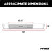 ARIES 4444024 6in. x 53in. Polished Stainless Oval Side Bars; Select Ford F250; F350; F450; F5 - Truck Part Superstore